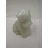 Image 1 : URANIUM Adorable Degenhart Glass Dog Figurine - Fawn White - ~2.5 inches ~ BRILLIANT GLOW