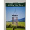 Image 2 : HEAVY DUTY NEW IN BOX 30" Silver Metal Wind Chime ~ Weather Resistant Material With Amazing Sound!