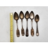Image 4 : x5 Vintage Sterling Silver Spoons Total Weight: 78.3g