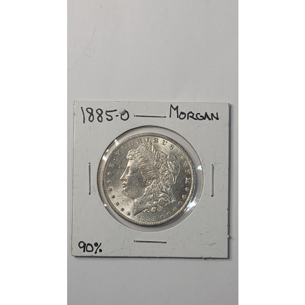 United States 1885-O Morgan 90% Silver Dollar - Mint Condition