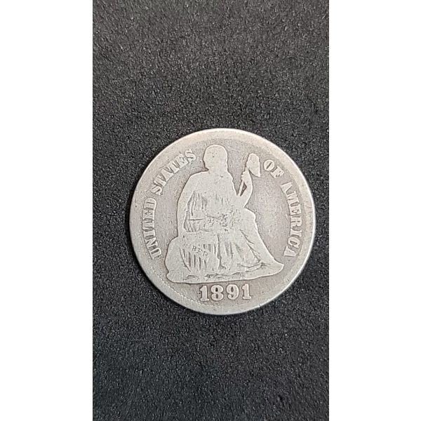 1891 Seated Liberty Dime