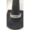 Image 2 : Tiffany Classic Milgrain PT950 Platinum Textured Edge Ring & Platinum Earring Back -Size 9.5- 14.4g