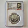 Image 1 : Kennedy 50th Anniversary 2014-D Silver Half Dollar NGC SP 70 High Relief First Releases