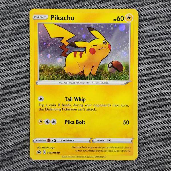 Pikachu SWSH039 Black Star Promo Holo Rare Pokemon Trading Card
