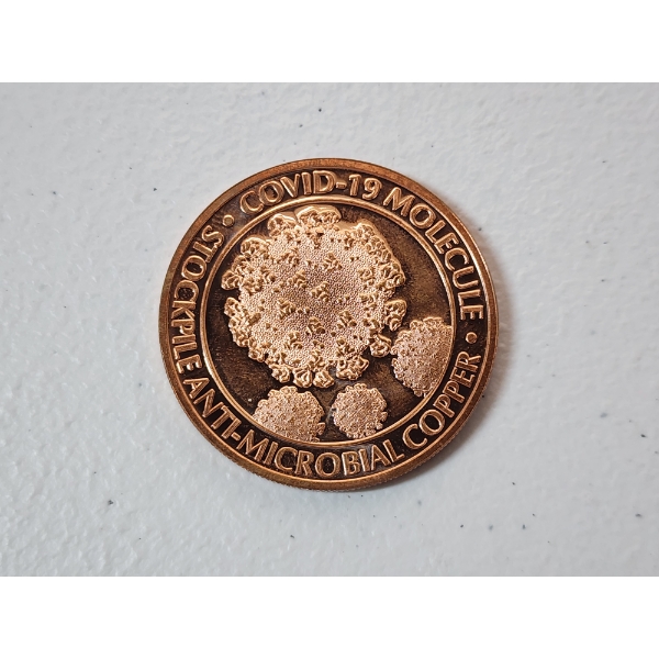 COVID-19 Molecule Copper Round - 1 AVDP oz .999 Fine Copper