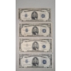 Image 1 : (4) Assorted Series United States $5 Silver Certificates - Face Value: $20.00