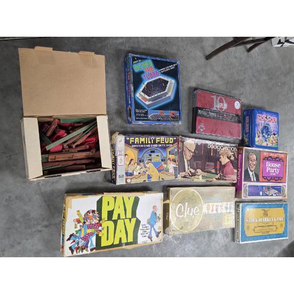 Vintage Game Collection Including Lincoln Logs, Monopoly And Many More!