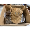 Image 1 : *Pick Up At Mantua Home-No Shipping Available*  Wicker Bull Head Wall Sculpture - Tons of Glass item