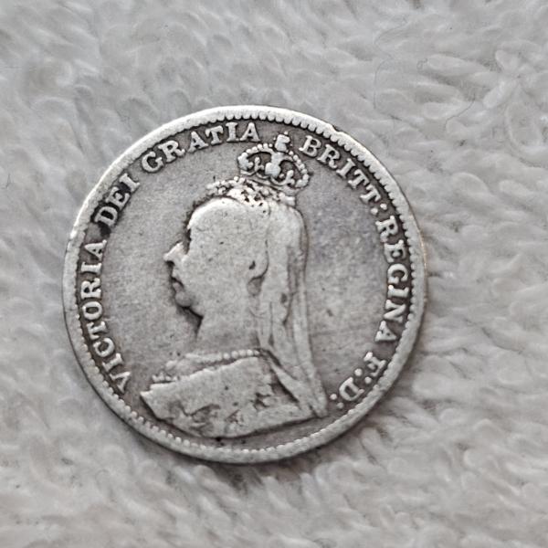 Great Britain Victoria 92.5% Silver Coin from the late 19th century
