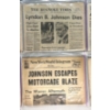 Image 4 : Lot of 9 Newspapers - 7 LBJ Related and 2 Eisenhower Related