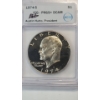 Image 3 : ICG 1974-S PR69+ DCAM Eisenhower 40% Silver Dollar Signed By Austin Hutto ICG President 