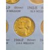 Image 7 : Partially Filled Jefferson Nickel Whitman Coin Book Including 35% Silver Wartime Nickels  - FV $1.60