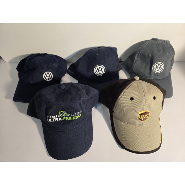 (5) Assorted Hats feat VW, UPS and more