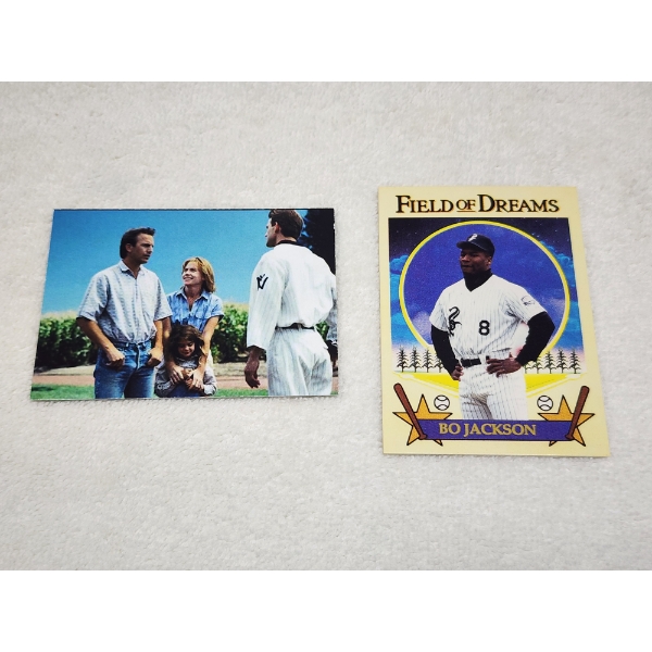 Two Field of Dreams Trading Cards Featuring Kevin Costner & Bo Jackson