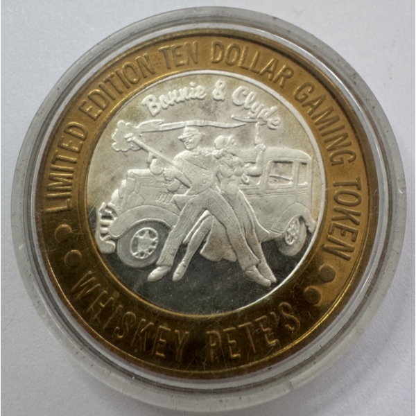 "Silver Strike" 0.6 Troy Oz .999 Fine Silver Limited Edition Whiskey Pete's Casino Gaming Token 