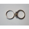 Image 6 : Gorgeous Over 1.5 Carat DIAMOND Wedding Set: 14K Gold Band Ring & 18K Gold Ring