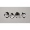 Image 2 : (4) Women's Sterling Silver Rings - All Size 7 - Total Weight: 13.2g