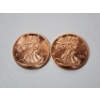 Image 1 : Lot of 2 - American Eagle Design 1 Ounce .999 Fine Copper Rounds