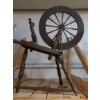 Image 1 : Antique Wooden Spinning / Flax Wheel - Intact As Shown 36" x 32" With 20" Wheel - Superb Example!