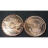 Image 2 : (2) 1 AVDP 0z .999 Fine Copper Rounds