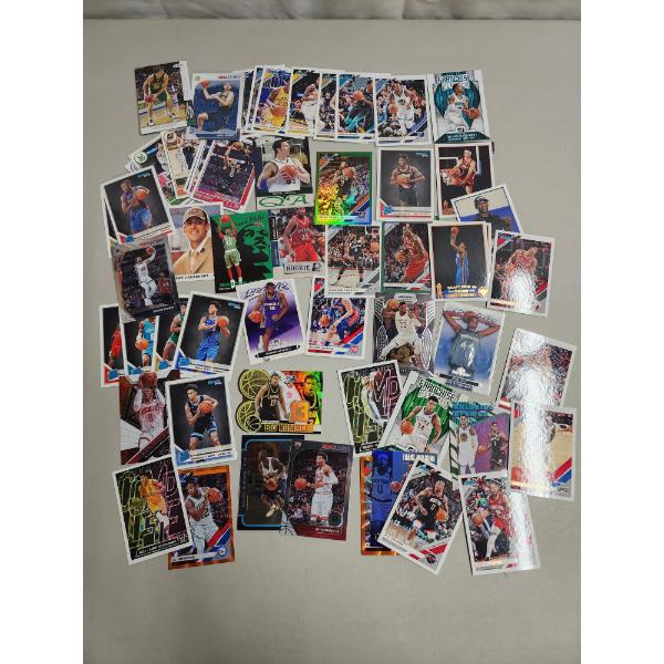 Large Lot of Over 50 Assorted Basketball Trading Cards: NBA Hoops, Rookie Cards, Donruss, & More!