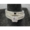 Image 5 : Beautiful Sterling Silver Rings Featuring Nice Clear Stones ~ Weighing 6.2 Grams ~ Size 7
