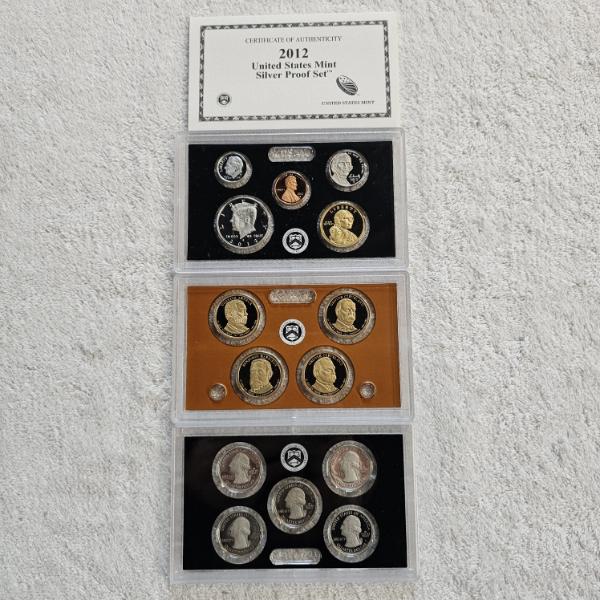 2012 United States Mint Silver Proof Set FV 6.91