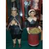 Image 2 : Carved Wood Dutch Couple In Original Boxes Nice All Around