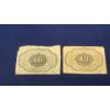 Image 2 : Lot of Two 10 Cents First Issue United States Fractional Currency With Monogram FR#1242 