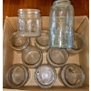 Image 1 : 9 Kerr Canning Jars and 1 Atlas Canning Jar
