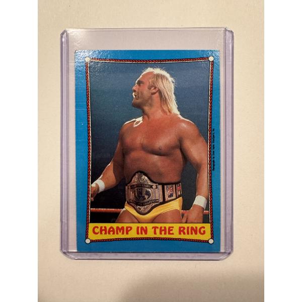 1987 Topps WWF Hulk Hogan CHAMP IN THE RING Wrestling Card - Mint Condition