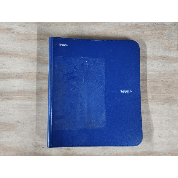 3-Ring Binder with Plastic Sheets for Coins/Cards 