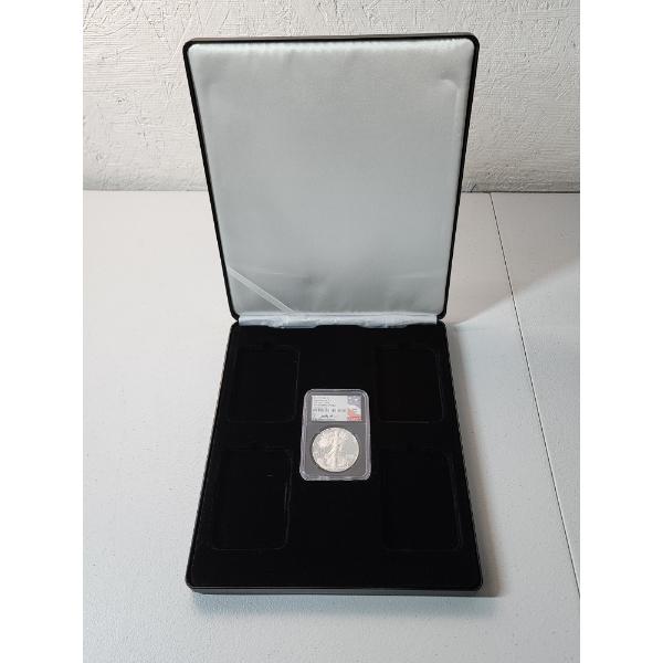 2021-S NGC Eagle Landing T-2 First Day Of Issue MS 70 Ultra Cameo 1 oz Silver American Eagle- Signed