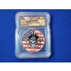 Image 1 : 1 oz .999 Fine Copper Colorized Pirate Round - ICG MS 70