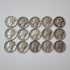 Image 1 : Lot of Assorted Years United States 90% Silver Mercury Dimes - Face Value: $1.50