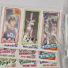 Image 3 : Vintage 1980-81 Topps Basketball Unseparated Three-Panel Trading Cards Collection
