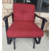 Image 2 : *Pick Up At Mantua Home-No Shipping Available* Like New Inviting Black Metal 24''x32'' Glide Rocker 