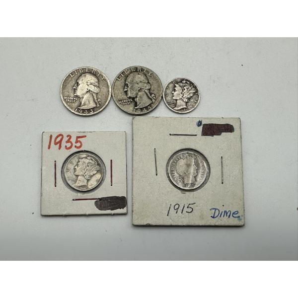 Assorted 90% Constitutional Silver - Includes Barber, Mercury, & Washington