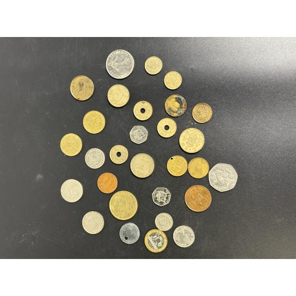 Various Foreign Coins & Tokens