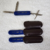 Image 9 : Three Vintage Like New Pocket Knives Ft. Blue Y & O Coal Safety Award 1978 In Holders