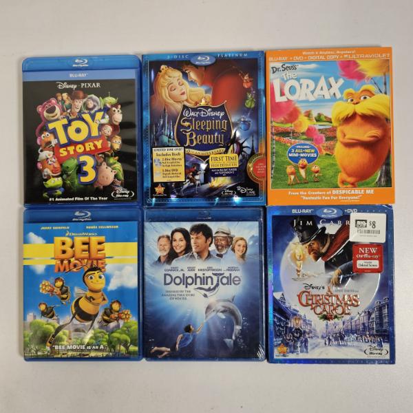 Family Movie Night Lot (7 Blu-rays) - Disney, Pixar & Dr. Seuss Classics (see description)