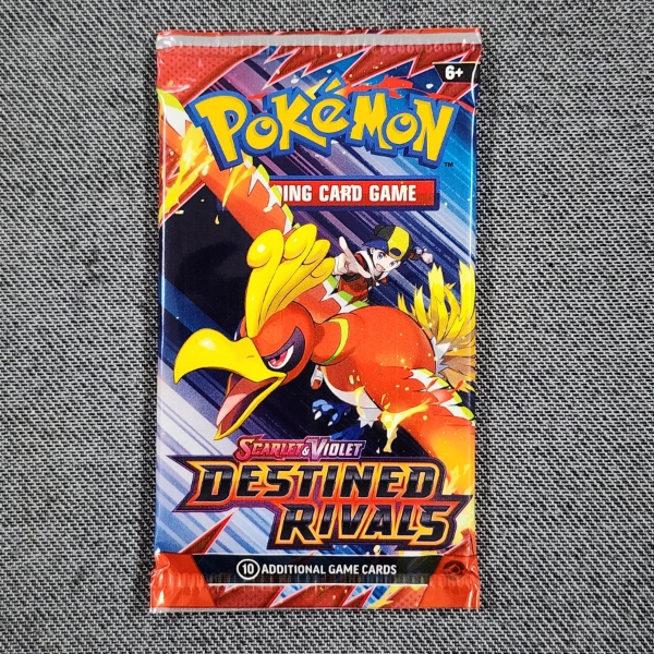 SEALED Pokemon Scarlet & Violet Destined Rivals 10 Card Booster Pack ~ Guaranteed Rare in Each Pack!