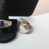 Image 4 : Sterling Silver Lot: Three Rings & Small Necklace *Rings NOT Marked, But Test as Silver* TW: 44.9g