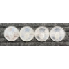 Image 1 : Lot of 4 Silver Rounds.  All are 1/4 oz.