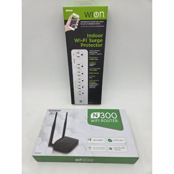 Brand New N300 Wifi Router And Wion Indoor Wifi Surge Protector