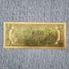 Image 4 : 2ND Amendment Right to Keep & Bear Arms American Flag 999999 $2 Gold Foil Note ~ In Mint Condition!