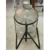 Image 3 : Louisville Home Pickup - Glass 5 Gallon Tilting Metal Bottle w Metal Rack - Stopper Included