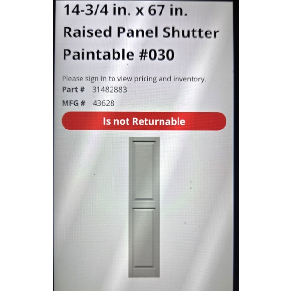 Six Brand New 14-3/67 Light Gray #030 Paintable Panels 