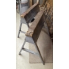 Image 1 : Louisville Home Pickup - Pair Of Aluminum Folding Saw Horses With 2 x 4 Attached Top Boards (Removab