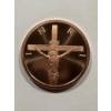 Image 1 : 2025 1 oz Silver Shield JESUS Crucifixion .999 Fine Copper Round Coin - Brilliant Uncirculated